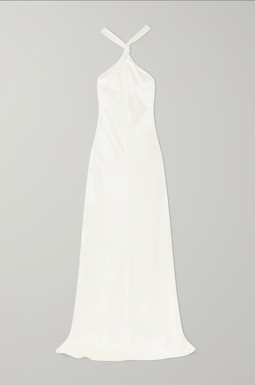 modern white bridesmaid dress