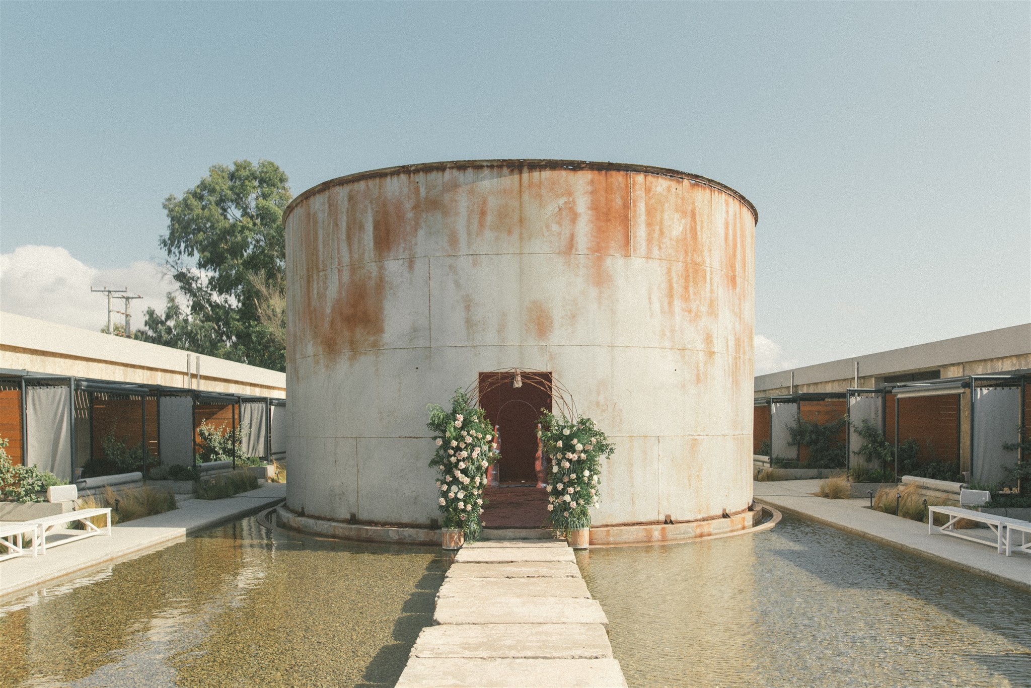 An Architectural Wedding Inside an Abandoned Wine Factory in
