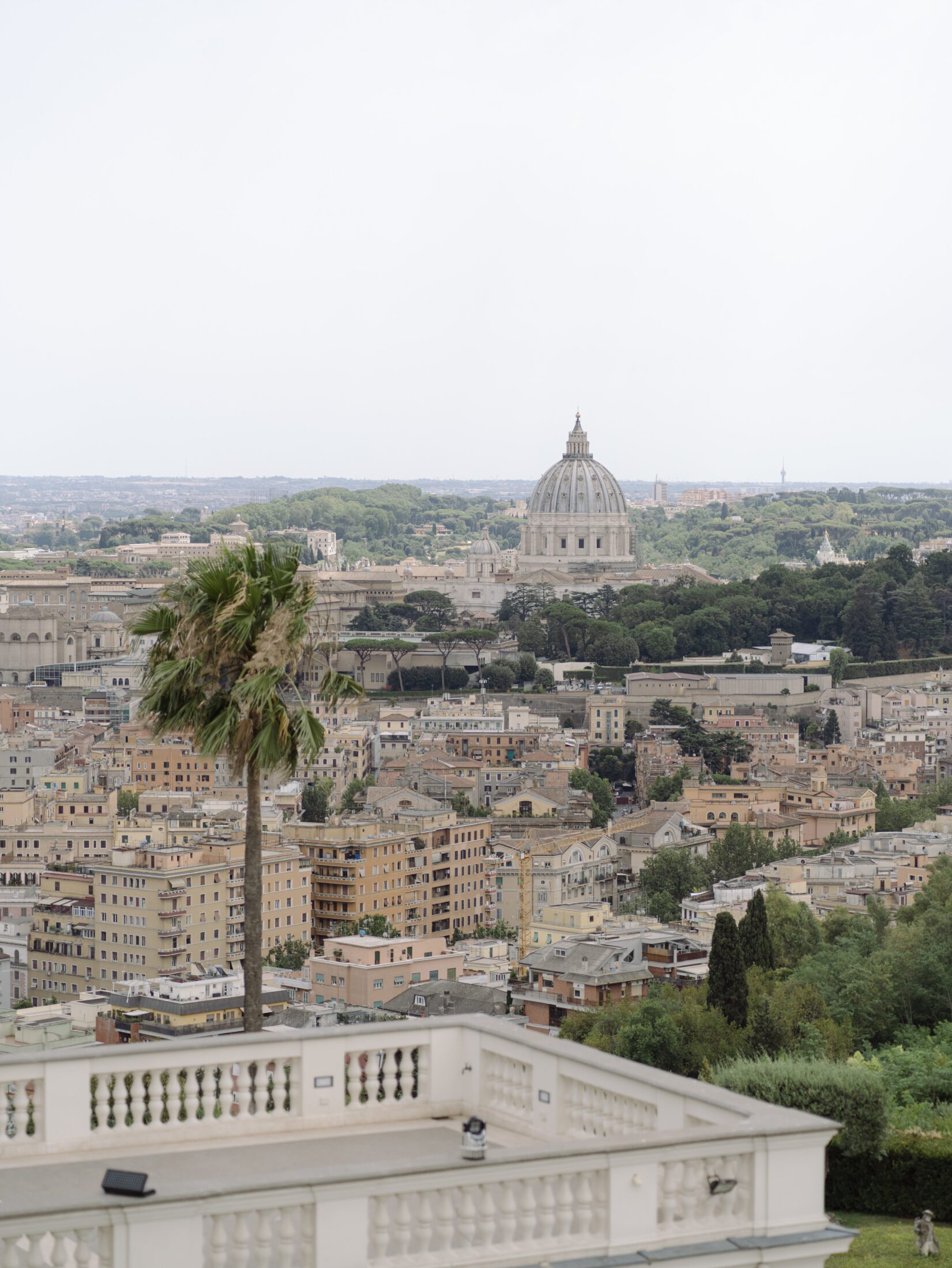 Wedding Overlooking Rome's Skyline