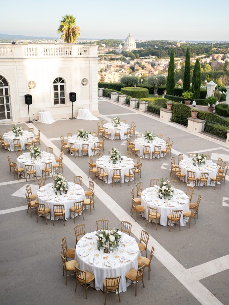 Wedding Overlooking Rome's Skyline